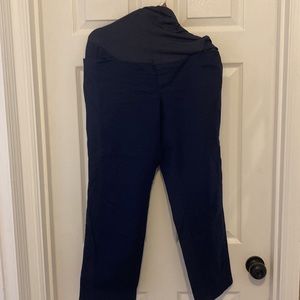 Old Navy Maternity Pixie straight full panel size 12 Navy dress capris